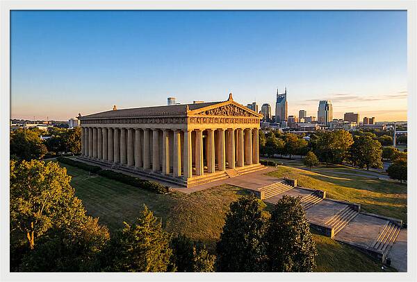 Nashville Parthenon At Sunset