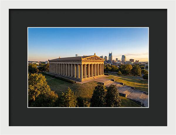 Nashville Parthenon At Sunset