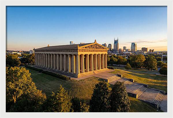 Nashville Parthenon At Sunset