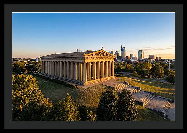 Nashville Parthenon At Sunset