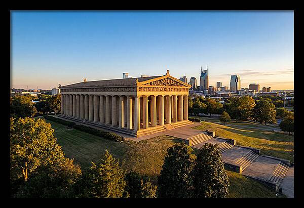 Nashville Parthenon At Sunset