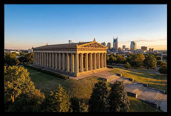 Nashville Parthenon At Sunset