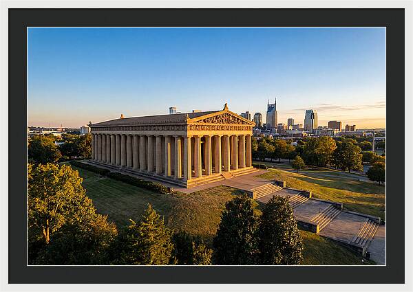 Nashville Parthenon At Sunset