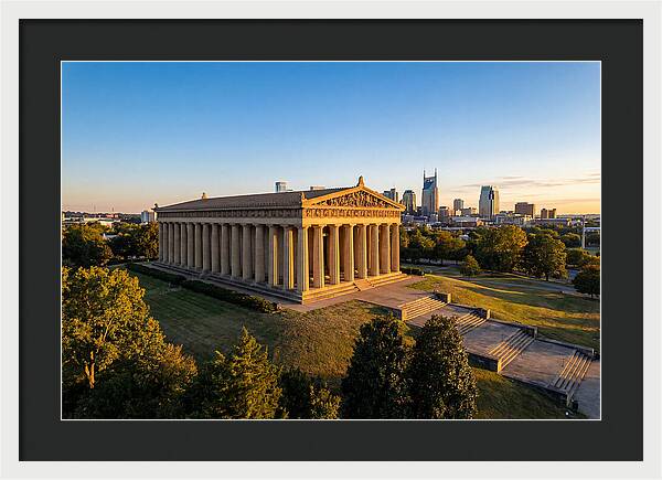Nashville Parthenon At Sunset