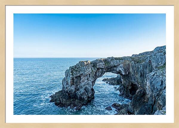 Natural Bridge Over Ocean Waves