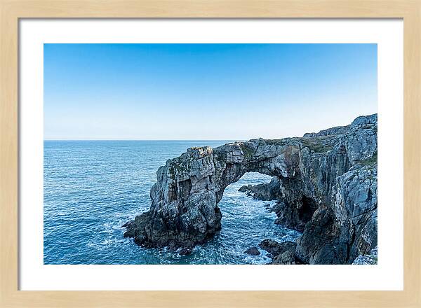 Natural Bridge Over Ocean Waves