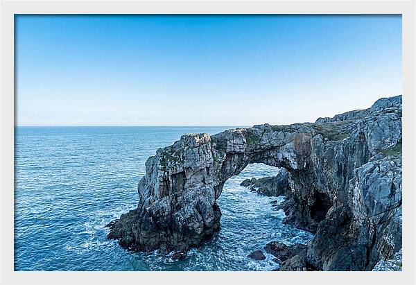 Natural Bridge Over Ocean Waves