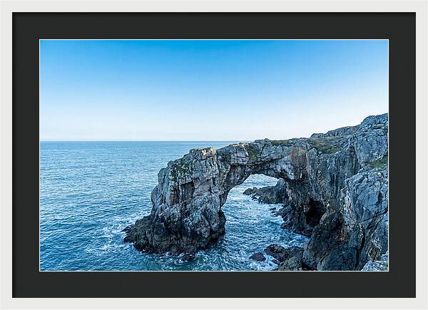 Natural Bridge Over Ocean Waves