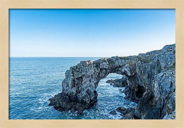 Natural Bridge Over Ocean Waves