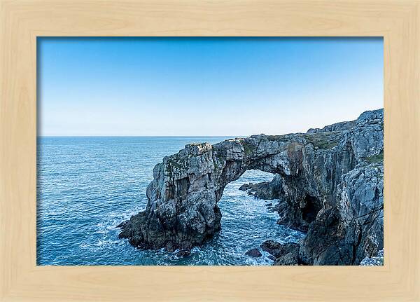 Natural Bridge Over Ocean Waves