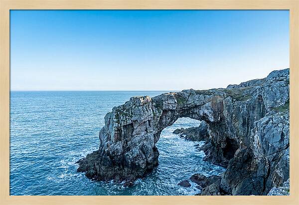 Natural Bridge Over Ocean Waves