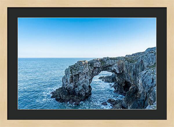 Natural Bridge Over Ocean Waves