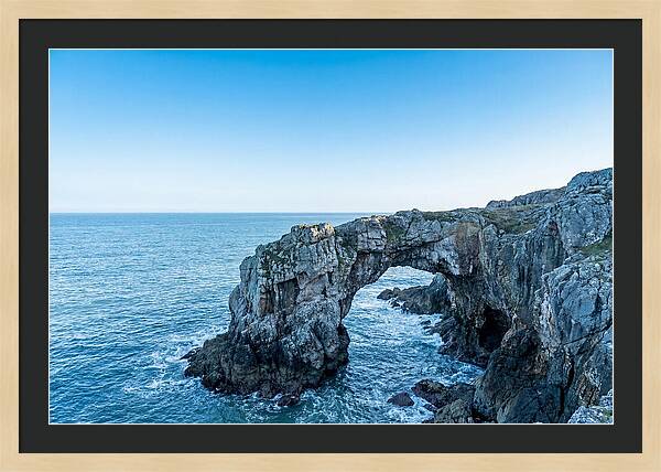 Natural Bridge Over Ocean Waves