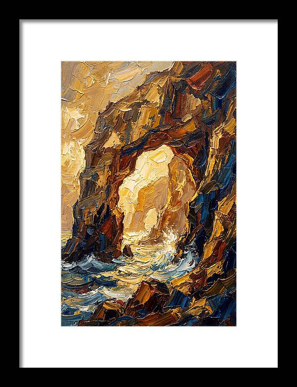Natural Sea Arch Illuminated
