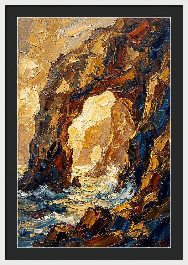 Natural Sea Arch Illuminated
