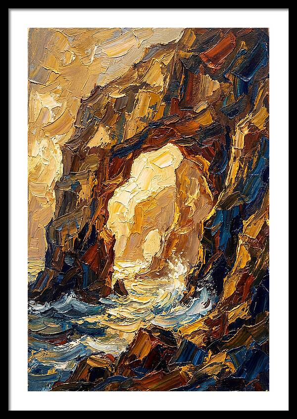 Natural Sea Arch Illuminated