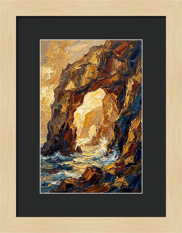 Natural Sea Arch Illuminated