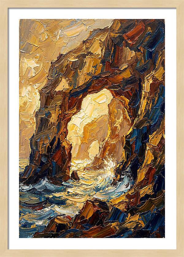 Natural Sea Arch Illuminated