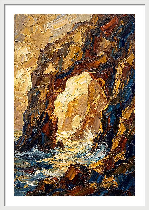 Natural Sea Arch Illuminated
