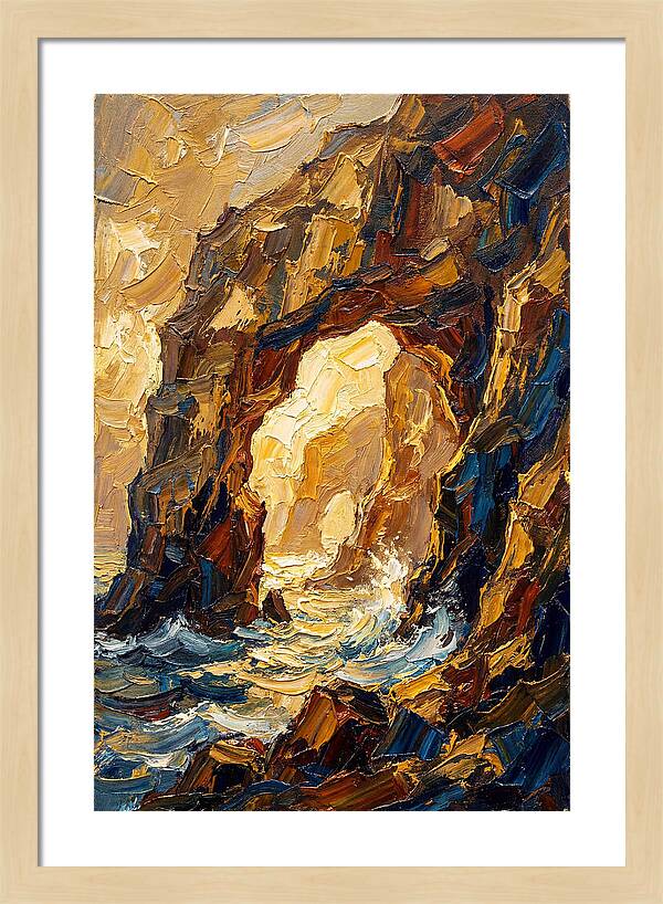 Natural Sea Arch Illuminated