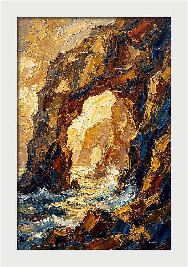 Natural Sea Arch Illuminated