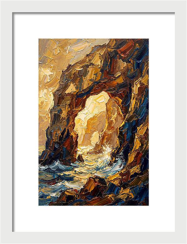 Natural Sea Arch Illuminated
