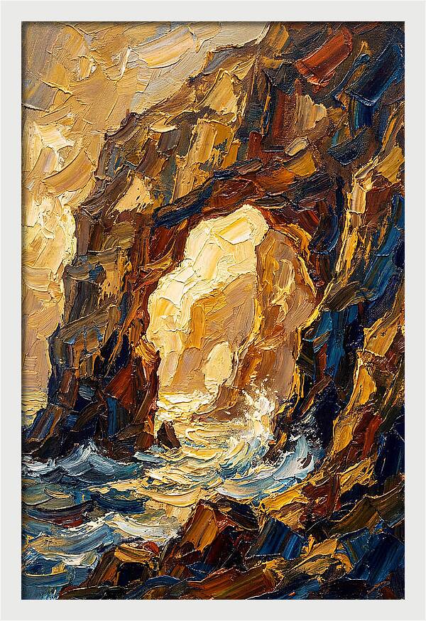 Natural Sea Arch Illuminated
