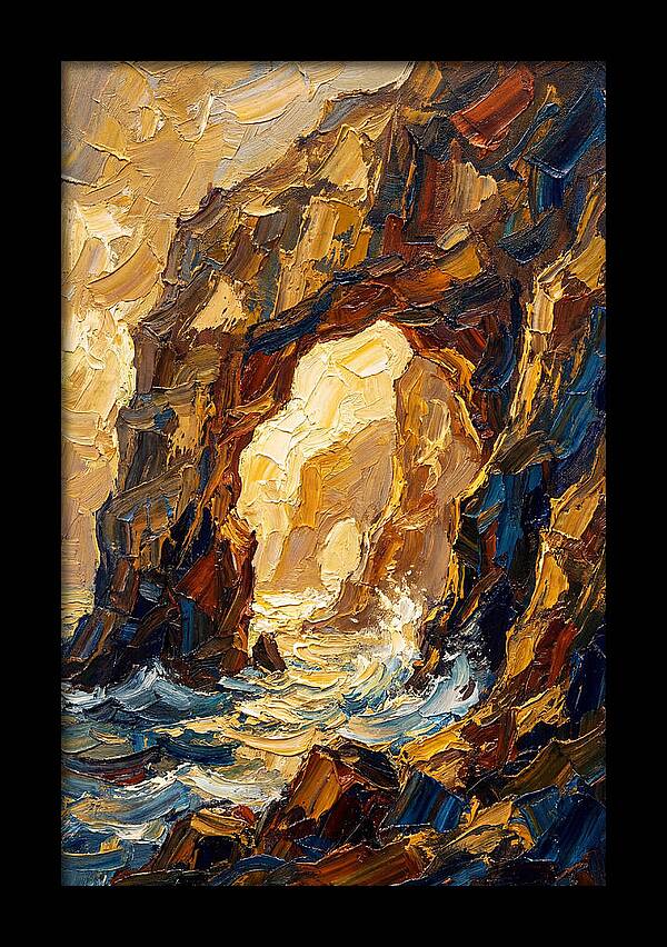 Natural Sea Arch Illuminated