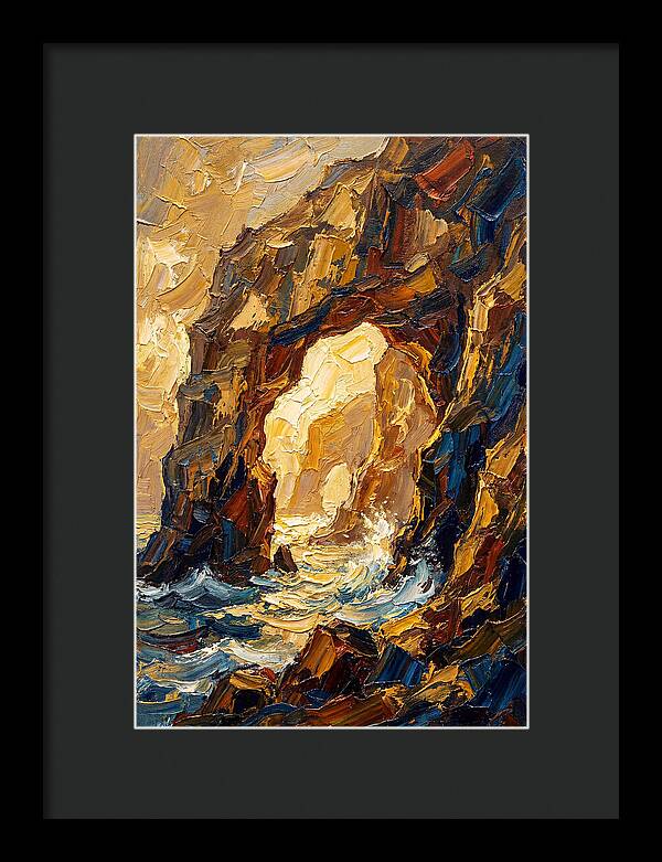 Natural Sea Arch Illuminated