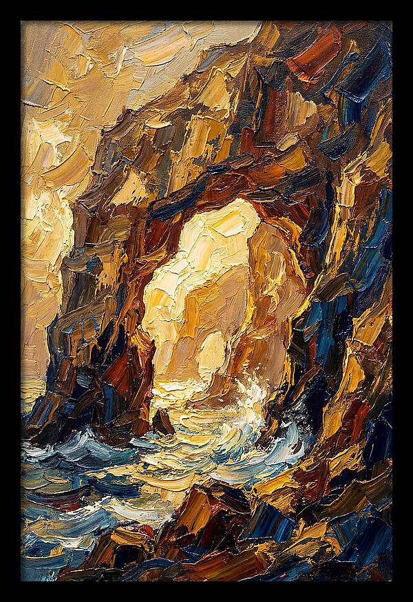 Natural Sea Arch Illuminated