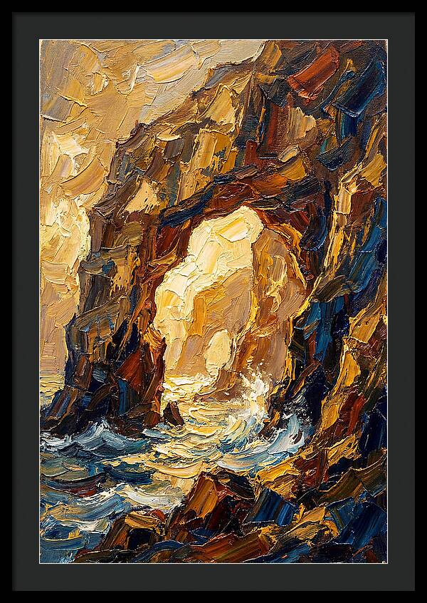 Natural Sea Arch Illuminated