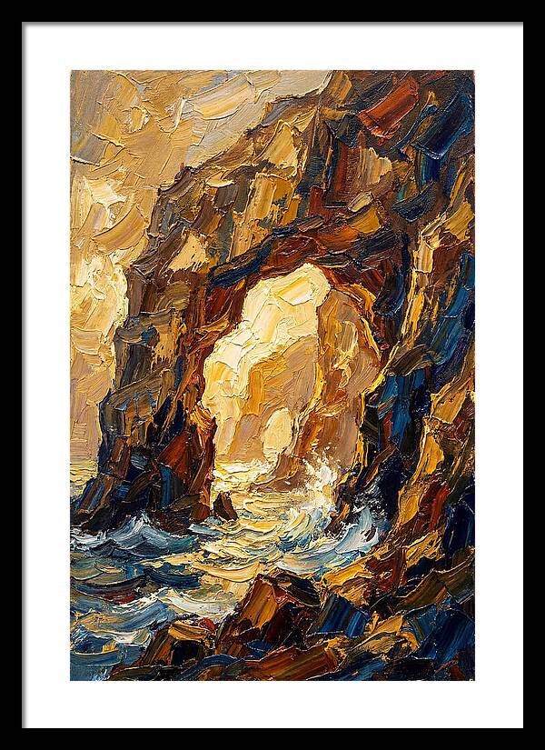 Natural Sea Arch Illuminated