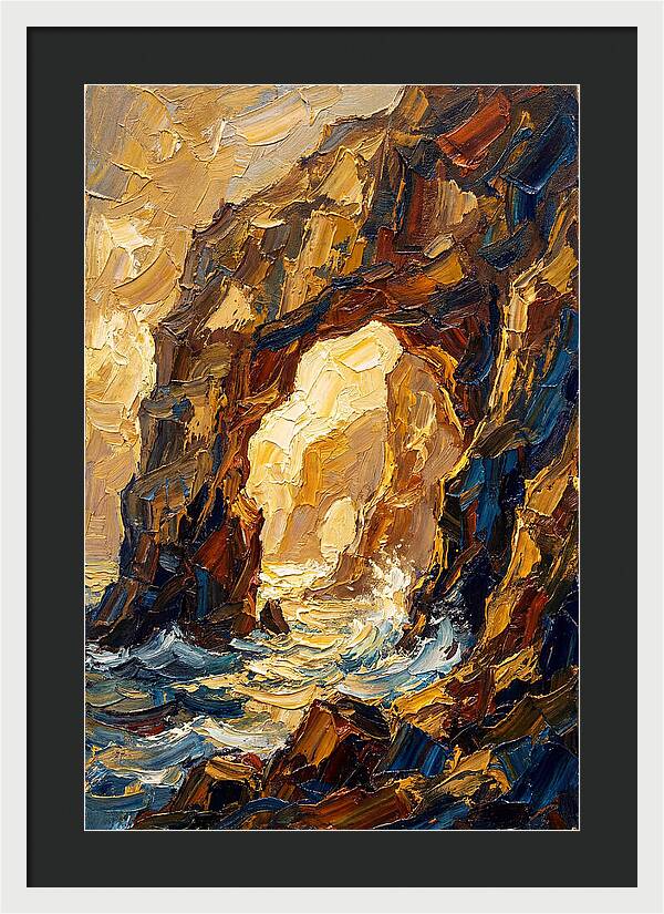 Natural Sea Arch Illuminated