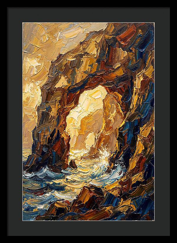 Natural Sea Arch Illuminated