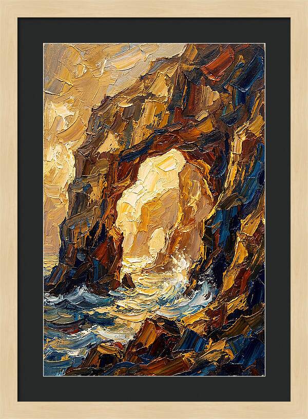 Natural Sea Arch Illuminated