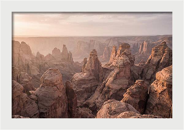 Natural Stone Pillars At Dusk