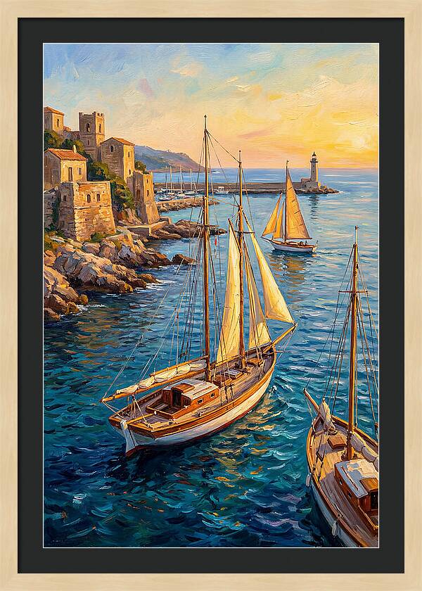 Nautical Serenity At Sunset