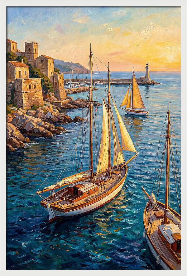 Nautical Serenity At Sunset