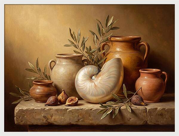 Nautilus Still Life Composition