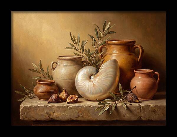 Nautilus Still Life Composition