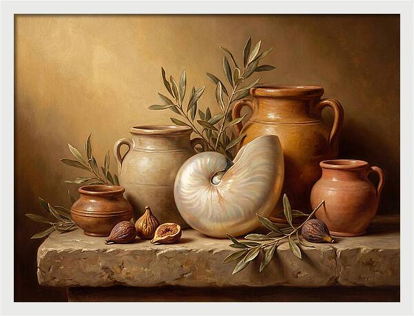 Nautilus Still Life Composition