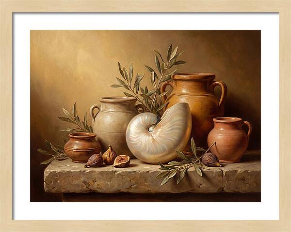 Nautilus Still Life Composition