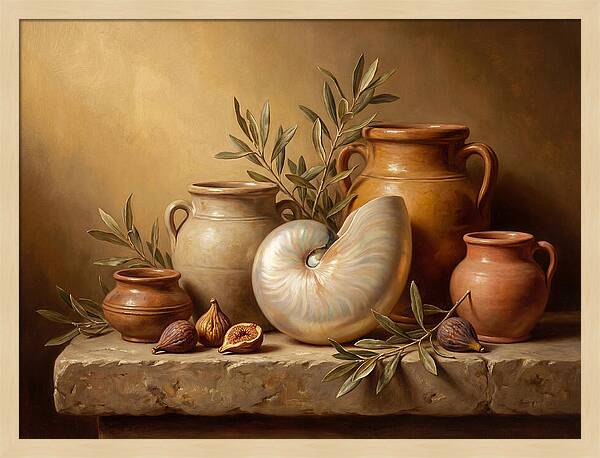 Nautilus Still Life Composition