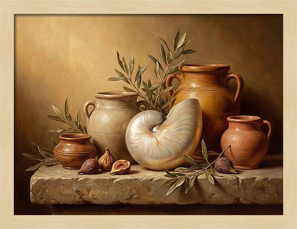 Nautilus Still Life Composition