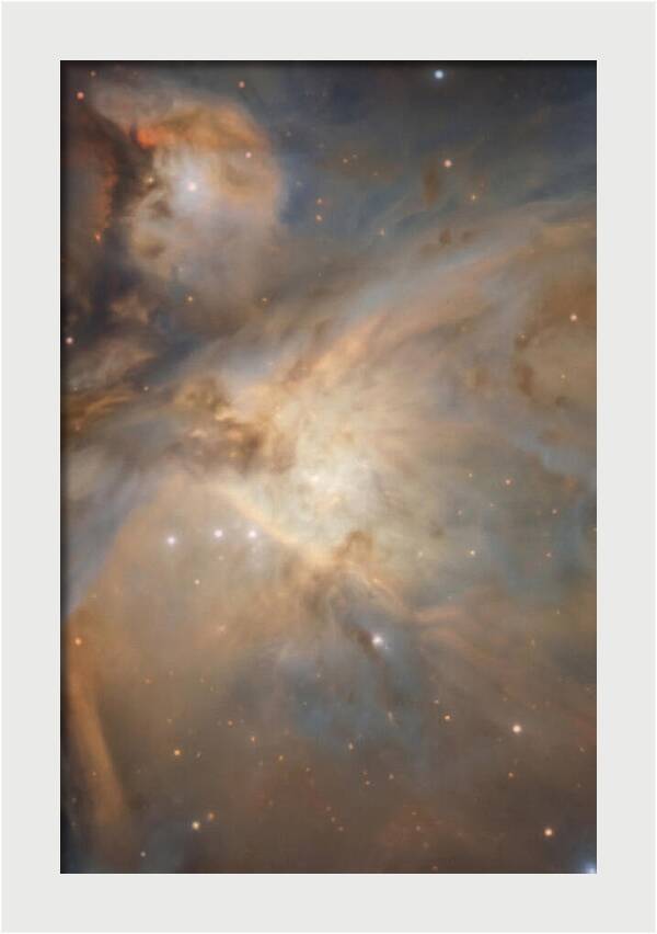 Nebula Cloud Glowing In Space