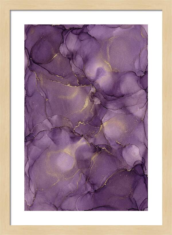 Nebula Dreams In Purple And Gold