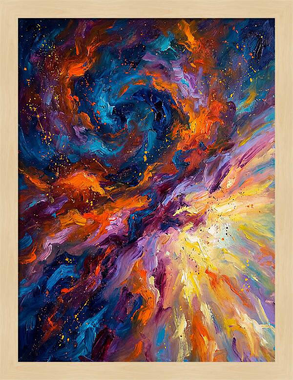 Nebula In Vibrant Swirls