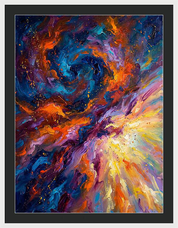 Nebula In Vibrant Swirls