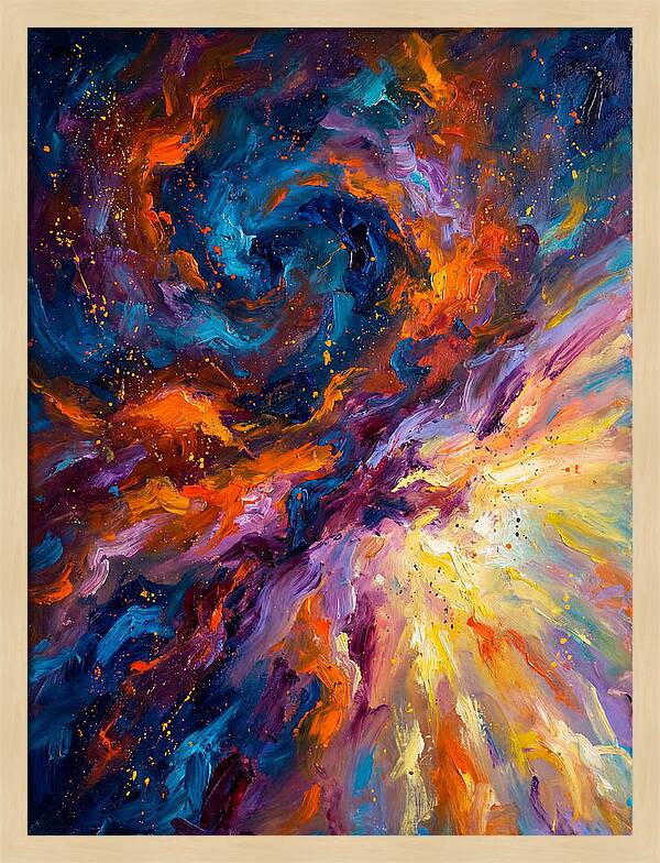 Nebula In Vibrant Swirls