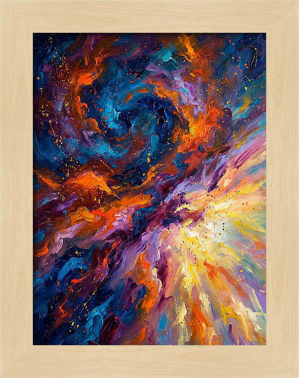 Nebula In Vibrant Swirls
